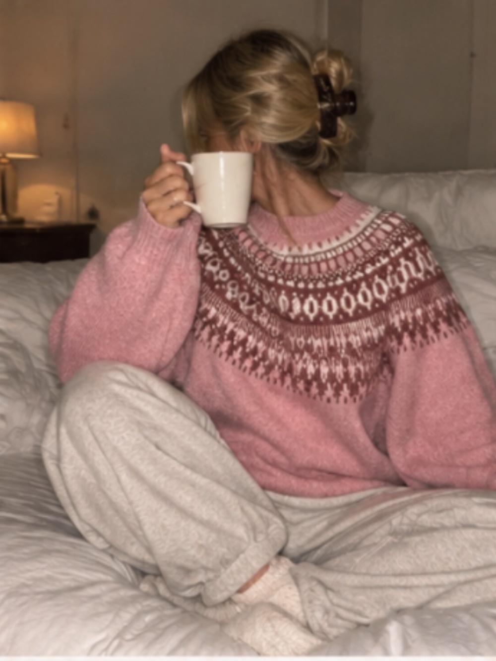 Pink sweater